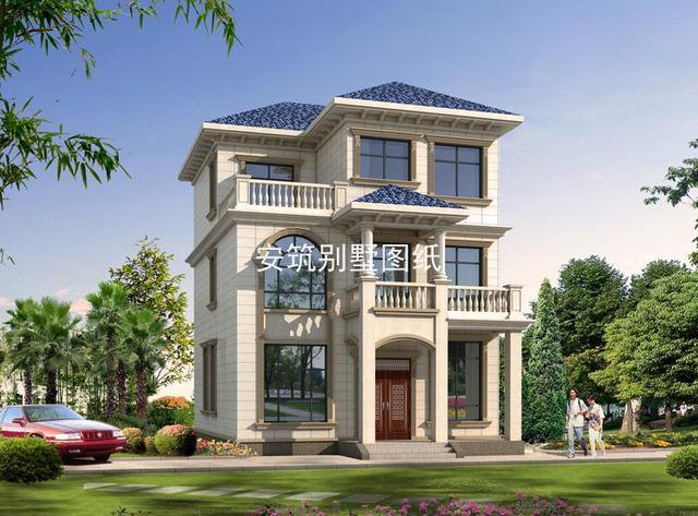 百平的三層歐式小別墅方案，精致小巧誰都建得起