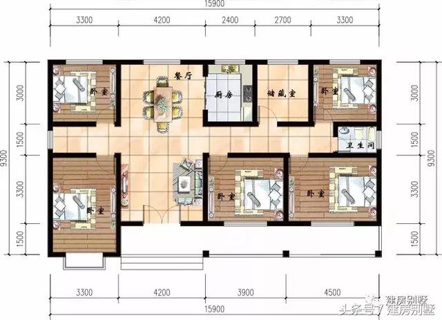 4款實(shí)用一層平房戶型圖，10多萬(wàn)也能建好房子