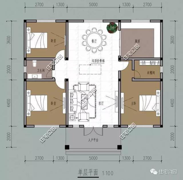 6套一層自建住宅戶型圖，坡屋頂和平屋頂?shù)亩加? src="/uploads/allimg/191011/09341IF9-0.jpg" img_width="800" img_height="480" inline="0" style="-webkit-tap-highlight-color: transparent; box-sizing: border-box; border-style: none; max-width: 100%; display: block; margin: 10px auto;" /></p>
<p style="-webkit-tap-highlight-color: transparent; box-sizing: border-box; margin: 16px 0px; padding: 0px; color: rgb(34, 34, 34); font-family: "PingFang SC", "Hiragino Sans GB", "Microsoft YaHei", "WenQuanYi Micro Hei", "Helvetica Neue", Arial, sans-serif; font-size: 16px;">平面布局圖</p>
<p style="-webkit-tap-highlight-color: transparent; box-sizing: border-box; margin: 16px 0px; padding: 0px; color: rgb(34, 34, 34); font-family: "PingFang SC", "Hiragino Sans GB", "Microsoft YaHei", "WenQuanYi Micro Hei", "Helvetica Neue", Arial, sans-serif; font-size: 16px;">落地窗的3間臥室設(shè)計(jì)，大餐廳待客方便，家里宅地大的還可以蓋上廂房做客房，實(shí)用又漂亮。</p>
<p style="-webkit-tap-highlight-color: transparent; box-sizing: border-box; margin: 16px 0px; padding: 0px; color: rgb(34, 34, 34); font-family: "PingFang SC", "Hiragino Sans GB", "Microsoft YaHei", "WenQuanYi Micro Hei", "Helvetica Neue", Arial, sans-serif; font-size: 16px;"><img alt=