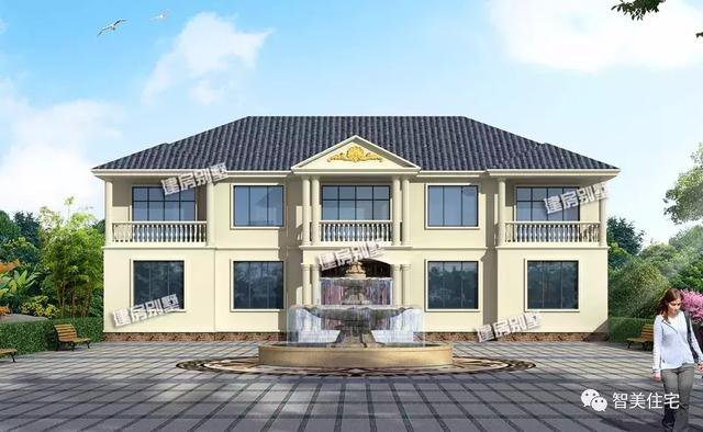 北方地區(qū)的兩套二層住宅樓戶型圖，4、5間的方案