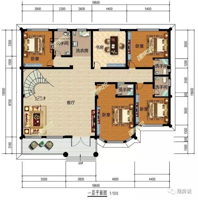 不帶廚房的自建房別墅戶型方案圖，不帶廚房設(shè)計(jì)圖