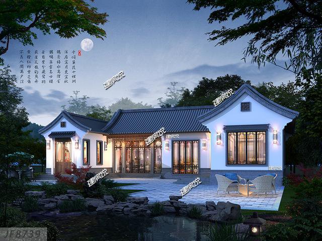 6款帶小院的一層的中式自建房戶型圖，最低18萬(wàn)，爸媽很喜歡