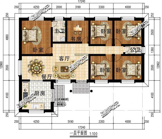 6款帶小院的一層的中式自建房戶型圖，最低18萬(wàn)，爸媽很喜歡