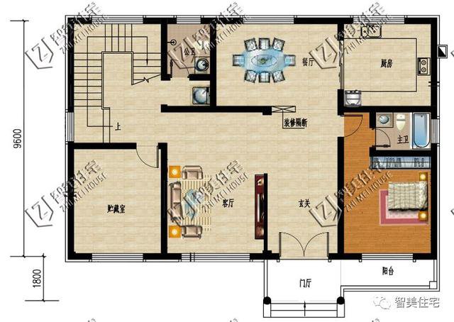2棟四間兩層實用簡約的住房戶型設(shè)計圖，農(nóng)村建正合適