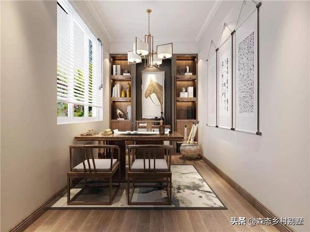 占地110㎡二層新中式別墅戶型設(shè)計圖，這款方案火爆全國