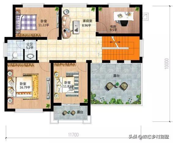 占地110㎡二層新中式別墅戶型設(shè)計圖，這款方案火爆全國