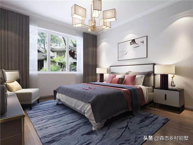 占地110㎡二層新中式別墅戶型設(shè)計圖，這款方案火爆全國