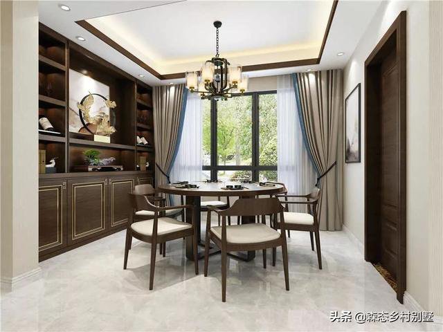 占地110㎡二層新中式別墅戶型設(shè)計圖，這款方案火爆全國