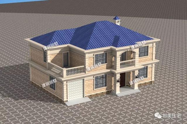 農(nóng)村別墅二層帶車庫(kù)戶型圖，這款方案很實(shí)用哦