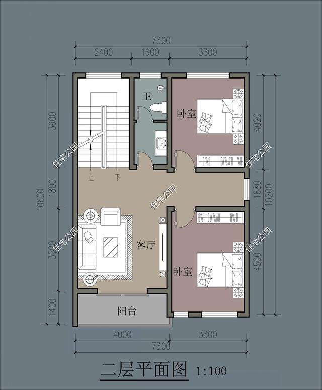 10套小戶型精致簡約的農村自建房方案戶型圖，適合小宅基地