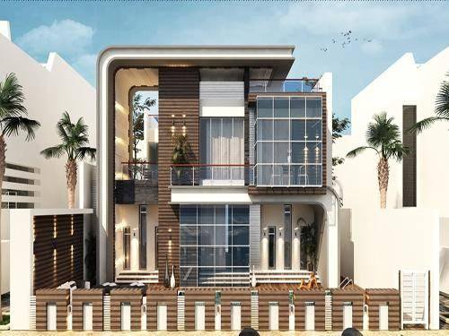 6棟超現(xiàn)代別墅自建房外觀(guān)圖片，2030年的超前設(shè)計(jì)感