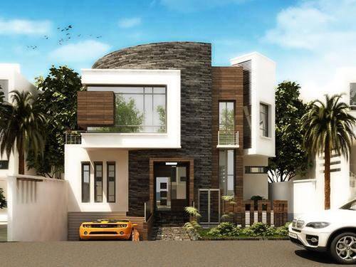 6棟超現(xiàn)代別墅自建房外觀(guān)圖片，2030年的超前設(shè)計(jì)感