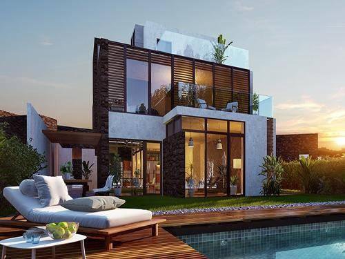 6棟超現(xiàn)代別墅自建房外觀(guān)圖片，2030年的超前設(shè)計(jì)感