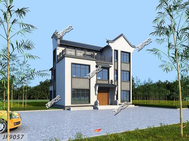 幾棟徽派的農(nóng)村中式住宅外觀圖片及戶型設(shè)計圖，喜歡徽派的收藏了