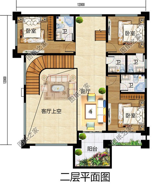 140平方米三層半新農(nóng)村房屋別墅設(shè)計(jì)圖，帶車庫