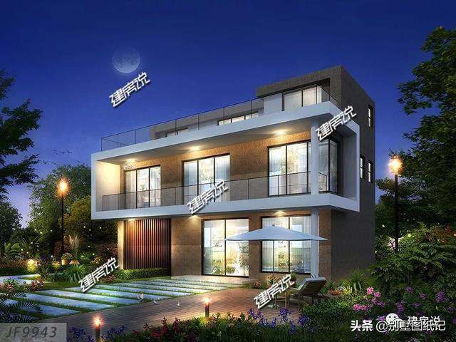 占地100平的超現(xiàn)代風(fēng)平頂別墅戶型方案圖，時(shí)尚不過時(shí)