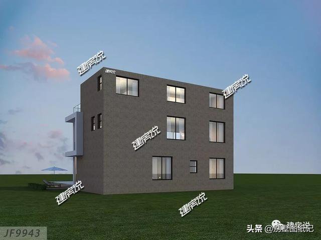 占地100平的超現(xiàn)代風(fēng)平頂別墅戶型方案圖，時(shí)尚不過時(shí)