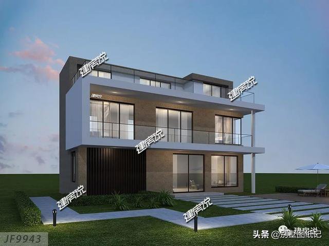 占地100平的超現(xiàn)代風(fēng)平頂別墅戶型方案圖，時(shí)尚不過時(shí)