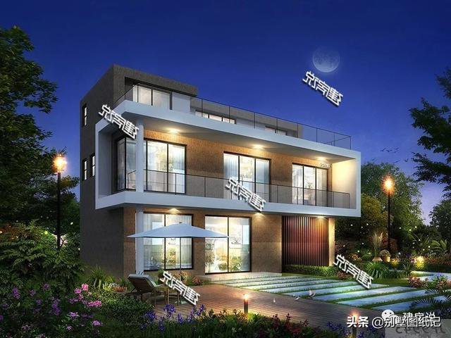 占地100平的超現(xiàn)代風(fēng)平頂別墅戶型方案圖，時(shí)尚不過時(shí)