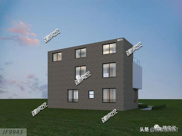 占地100平的超現(xiàn)代風(fēng)平頂別墅戶型方案圖，時(shí)尚不過時(shí)