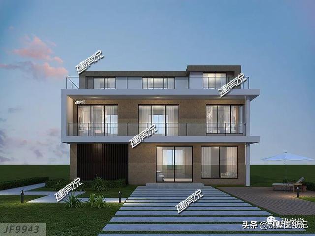 占地100平的超現(xiàn)代風(fēng)平頂別墅戶型方案圖，時(shí)尚不過時(shí)