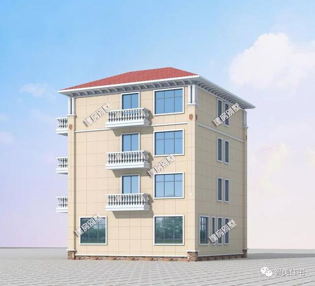 造價50萬4層簡歐自建樓房設(shè)計方案圖，戶型設(shè)計的很實用