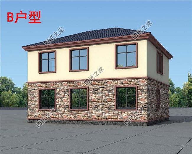 2019二層農(nóng)村新款別墅新式二層樓房設(shè)計(jì)圖