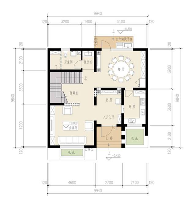 10乘10米左右現(xiàn)代風(fēng)三層自建房戶型設(shè)計(jì)方案圖，年輕人肯定喜歡