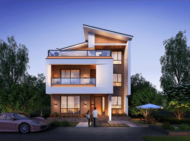 10乘10米左右現(xiàn)代風(fēng)三層自建房戶型設(shè)計(jì)方案圖，年輕人肯定喜歡