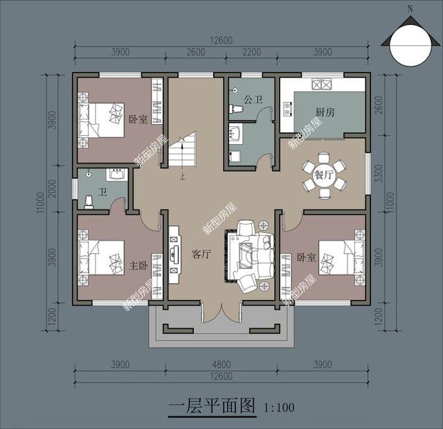 6套二層小洋樓設(shè)計(jì)戶型圖及外觀效果圖，都是新款設(shè)計(jì)出圖
