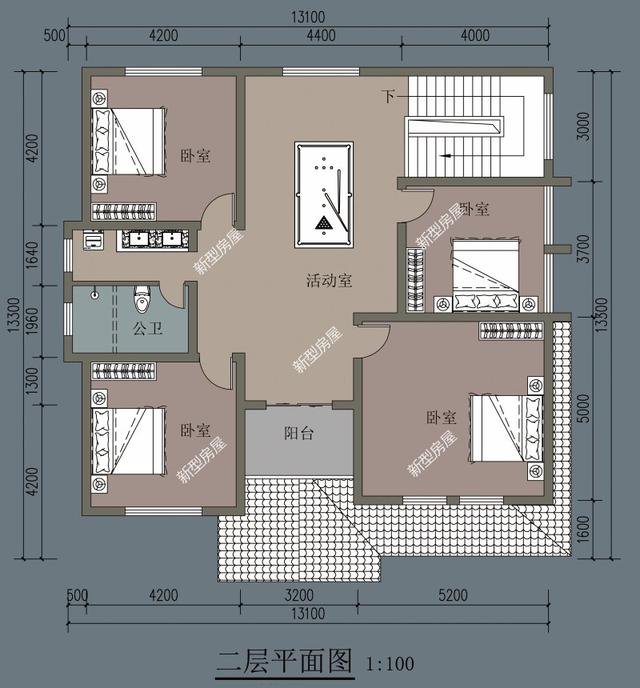 6套二層小洋樓設(shè)計(jì)戶型圖及外觀效果圖，都是新款設(shè)計(jì)出圖