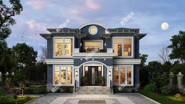 6套二層小洋樓設(shè)計(jì)戶型圖及外觀效果圖，都是新款設(shè)計(jì)出圖