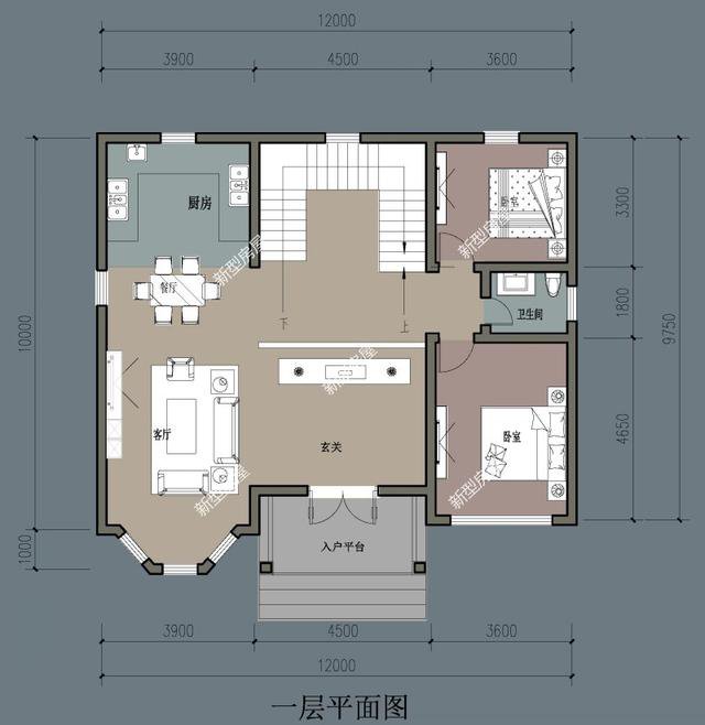 6套二層小洋樓設(shè)計(jì)戶型圖及外觀效果圖，都是新款設(shè)計(jì)出圖