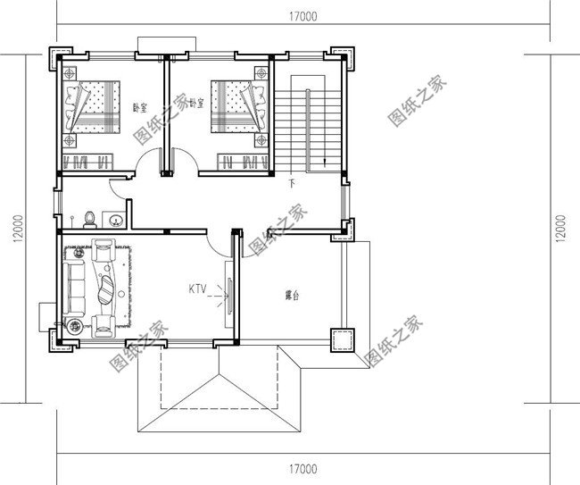 新農村實用型三層別墅設計CAD圖紙帶效果圖