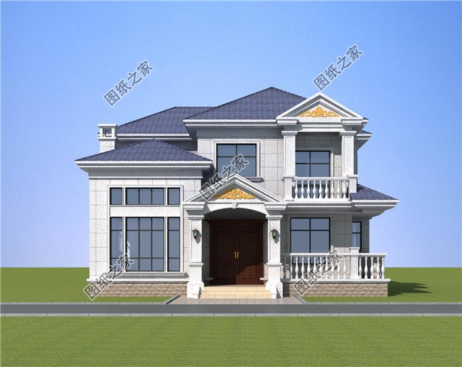 120平方米湖南新農(nóng)村歐式二層別墅設(shè)計圖紙