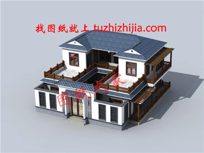 15×14米二層農(nóng)村四合院設(shè)計(jì)，秒殺各種洋別墅