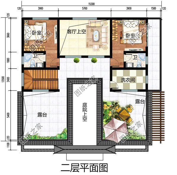 15×14米二層農(nóng)村四合院設(shè)計(jì)，秒殺各種洋別墅