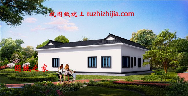 適合農(nóng)村自建的現(xiàn)代一層三合院圖，秒殺一切洋樓別墅！