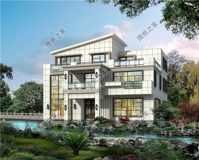 現(xiàn)代風(fēng)格別墅外觀效果圖片大全，一次看個(gè)夠
