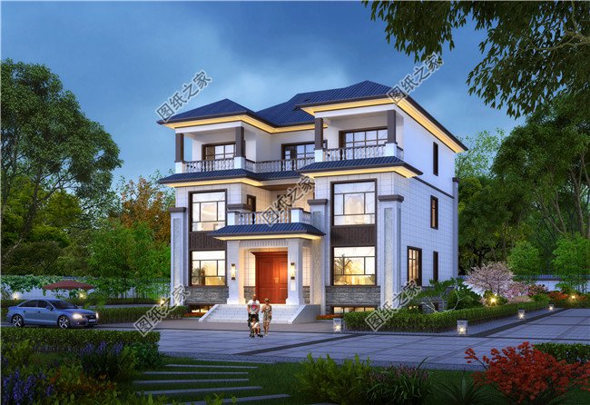 10款新中式別墅房屋效果圖大全，越看越喜歡