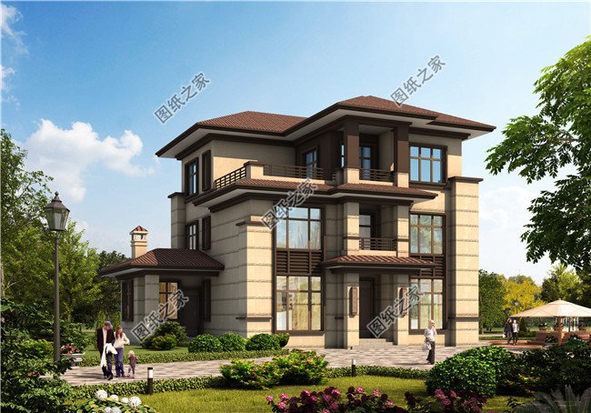 10款新中式別墅房屋效果圖大全，越看越喜歡