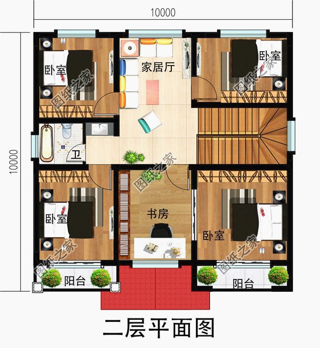2套10X10米農(nóng)村別墅，實(shí)用美觀，適合農(nóng)村