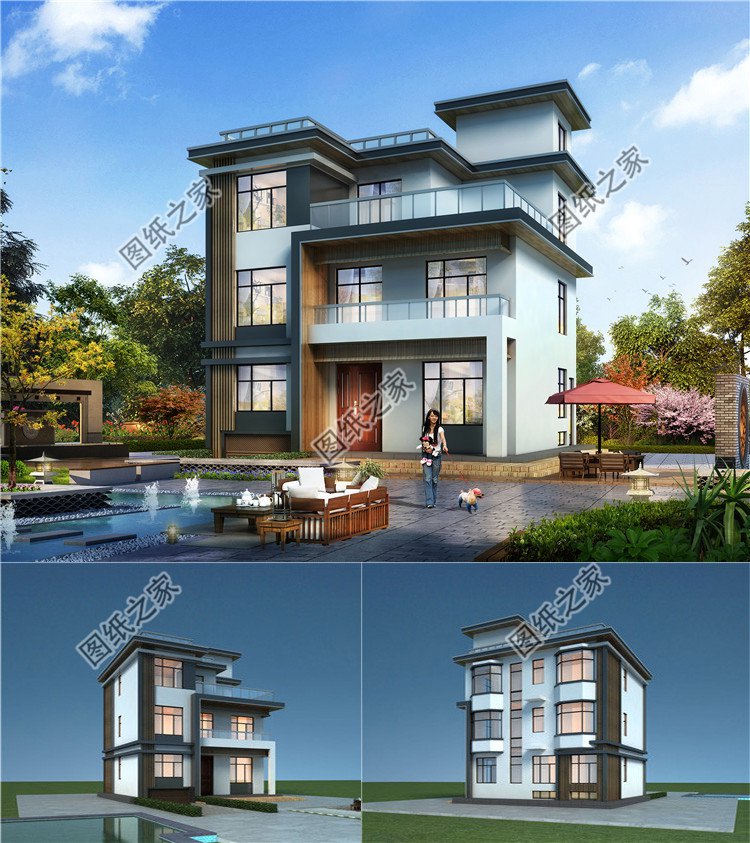 占地130平三層現(xiàn)代別墅