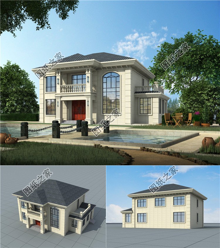 獨(dú)棟二層四間歐式小別墅