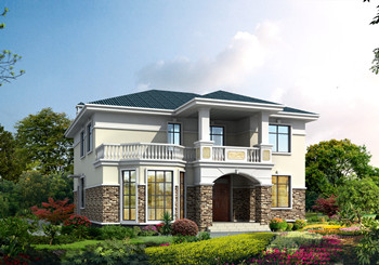 帶露臺占地170平方米二層小洋樓設(shè)計圖，戶型經(jīng)典耐看