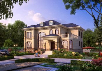 帶地下室的二層復式鄉(xiāng)村別墅設計圖紙，有酒窖、家庭影院室等