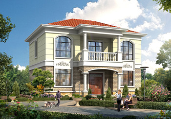 簡單實用二層自建房子設(shè)計圖，主體造價僅17萬