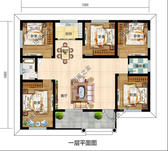 2款一層四間現(xiàn)代農(nóng)村小別墅，不到20萬，借錢都要蓋！