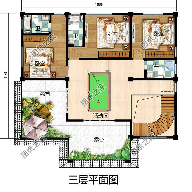 最新農(nóng)村三層樓照片，都帶全套設(shè)計圖，實用又劃算