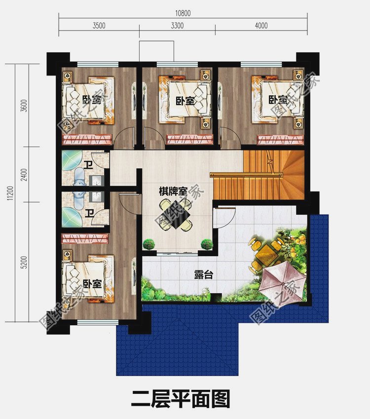 3款農(nóng)村二層小樓設(shè)計圖，誰看誰說好，造價13萬元左右